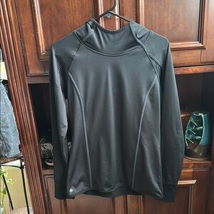 Black sporty hoodie